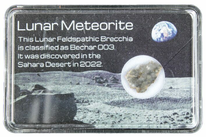 Polished Lunar Meteorite Slice ( g) - Bechar #285237